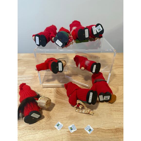 Lot of 9 Ljungstroms Of Sweden Tomte Wooden Figures Adorable Miniatures JL - Picture 11 of 13